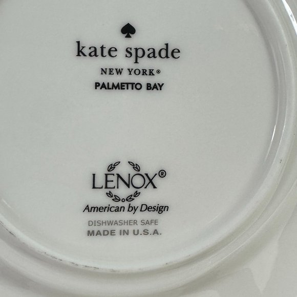 Kate Spade New York  Palmetto Bay Saucer 5.6" set of 2 Bone China Lenox - Picture 3 of 8